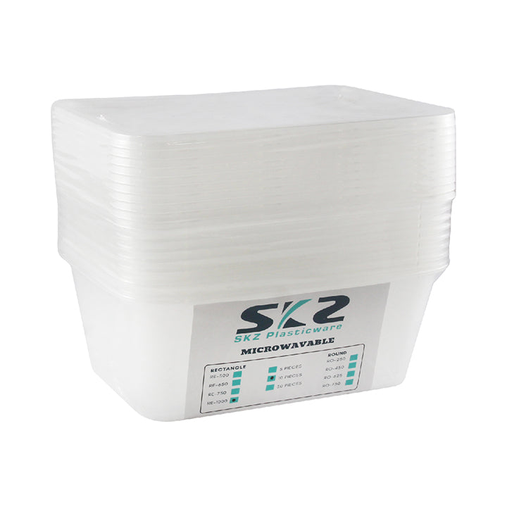 EZ Pack Food Keeper Microwaveable KR-1000ML Rectangle